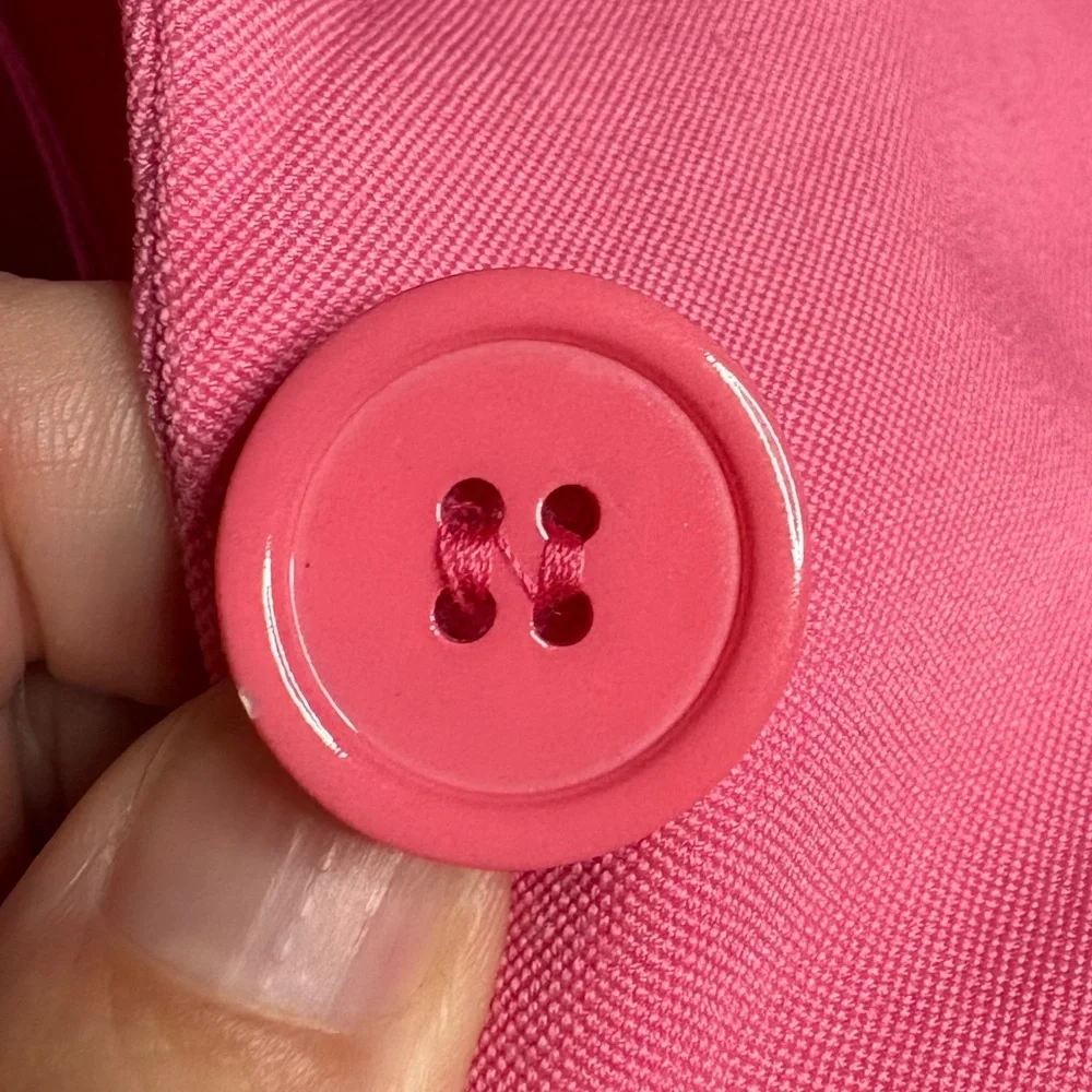 Alexander McQueen- Vibrant Pink Wool Blazer. Size 38 or US 2
